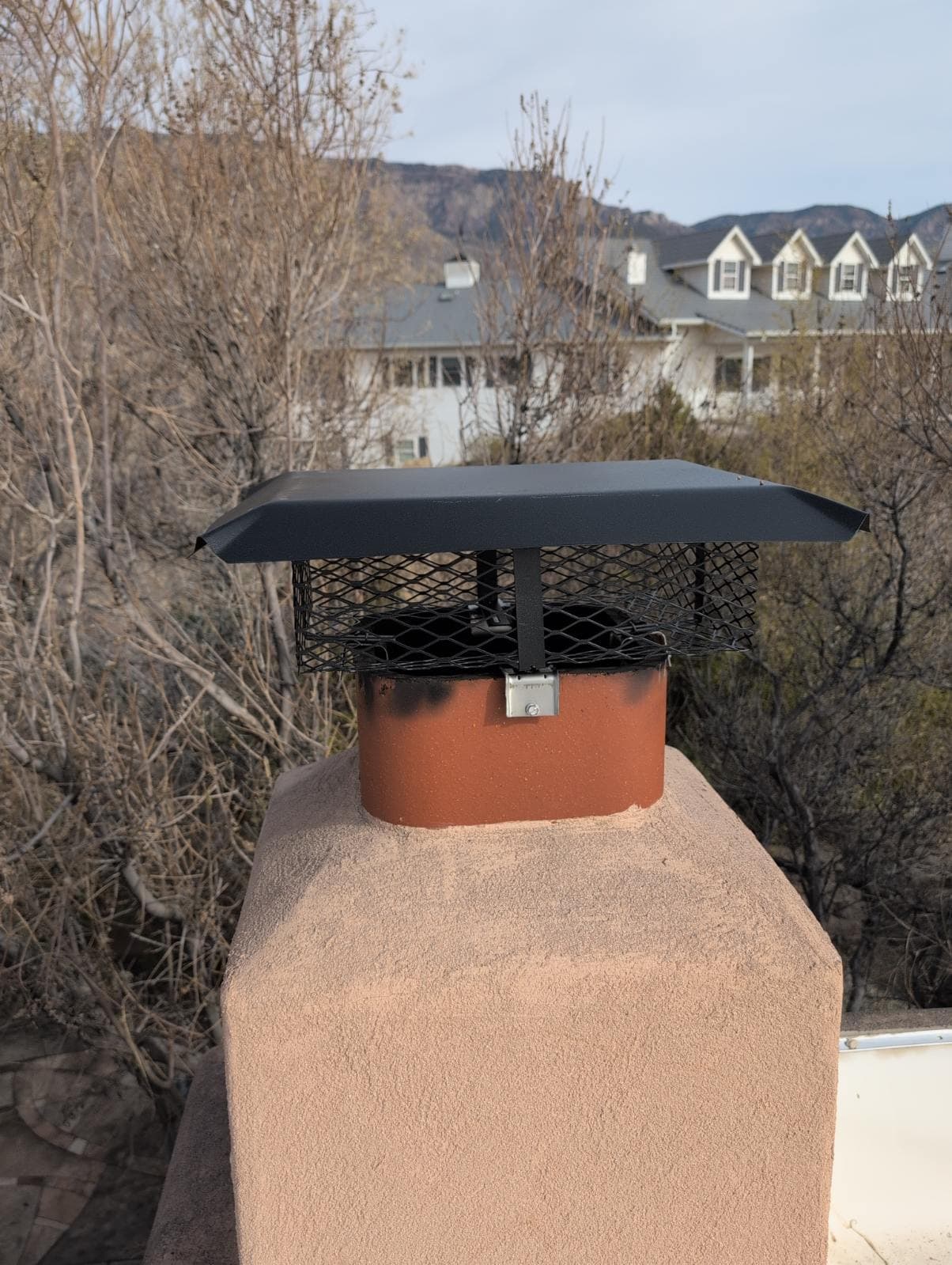 Gallery photos for Chimney Transformation with Spark Arrestor Installation: Image #1